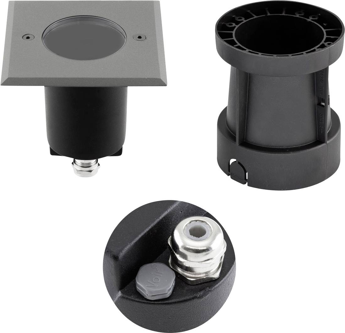 EVN 679435A 679435A Vloerlamp (inbouw) GU10 LED Grijs