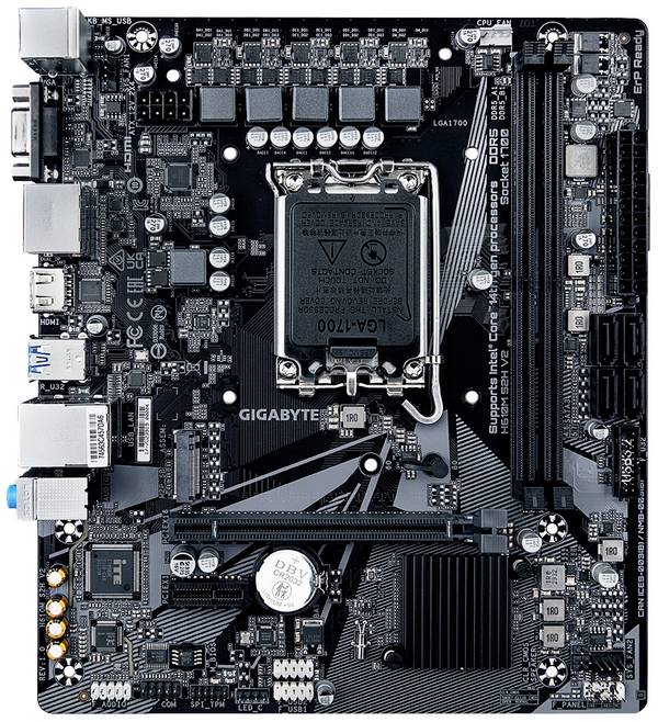 Gigabyte H610M S2H V2 DDR5 - 1.0 matična ploča Baza Intel® 1700 Faktor oblika (detalji) Micro-ATX Set čipova matične ploče Intel® H610