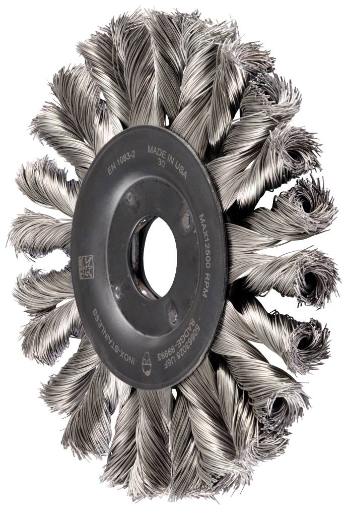 PFERD TOOLS POS COMBITWIST okrugla četka pletena RBG HD Ø 125x12x22.2 mm žica od nehrđajućeg čelika Ø 0.35 mm kutna brusilica POS RBG 12512/22,2 CT INOX HD 0,35 43303018 1 St.