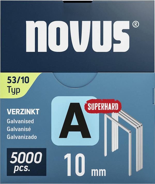Novus Tools 042-0763 spajalice od fine žice tip 53 5000 St. Dimenzije (D x Š) 10 mm x 11.3 mm