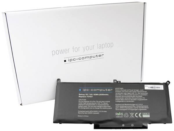 ipc-computer baterija prijenosnog računala F3YGT 8200mAh Replace 7.6 V 8200 mAh Dell