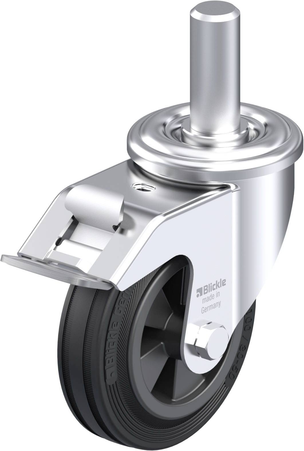 Blickle 577510 LEZ-VPP 100G-FI okretni kotač od čeličnog lima Promjer kotača: 100 mm Nosivost (maks.): 70 kg 1 St.