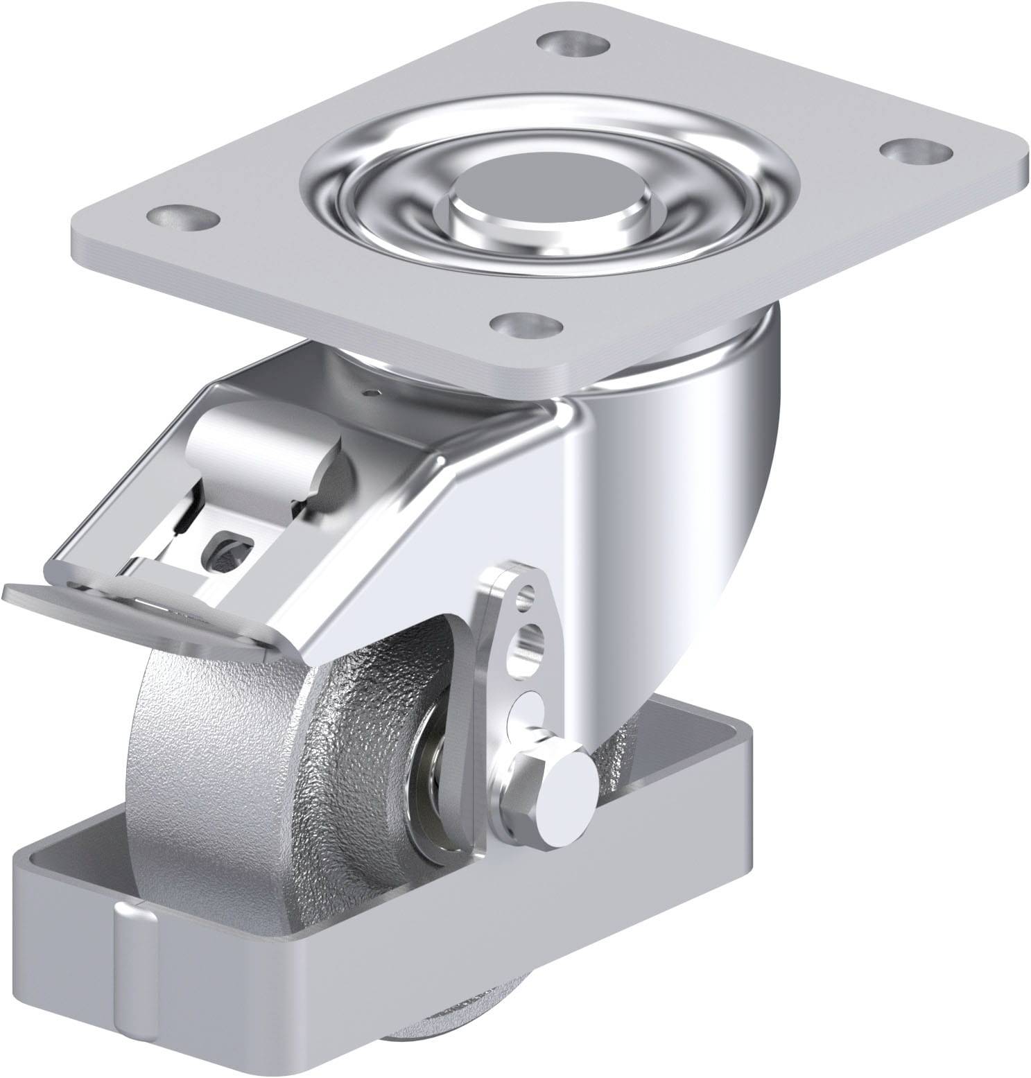 Blickle 739146 LH-G 100K-3-FI-FS okretni kotač od čeličnog lima Promjer kotača: 100 mm Nosivost (maks.): 400 kg 1 St.