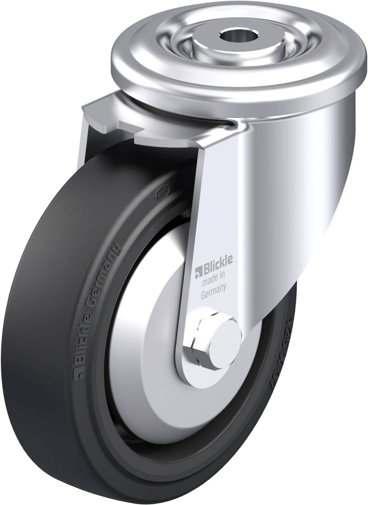 Blickle 851533 LKR-POEV 125R-FA okretni kotač od čeličnog lima Promjer kotača: 125 mm Nosivost (maks.): 250 kg 1 St.
