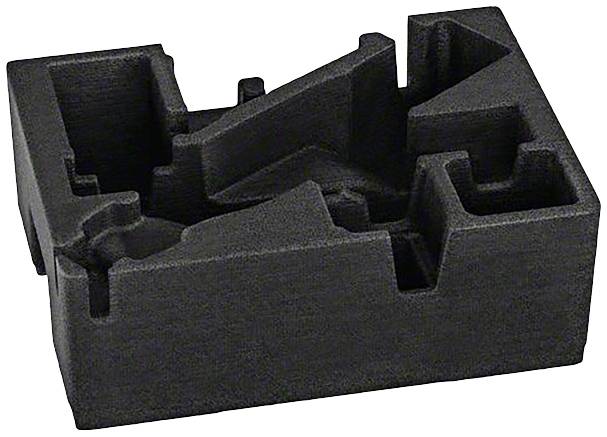 Crni umetak od pjenaste mase s različitim izrezima za sigurno pakiranje i zaštitu osjetljivih predmeta.