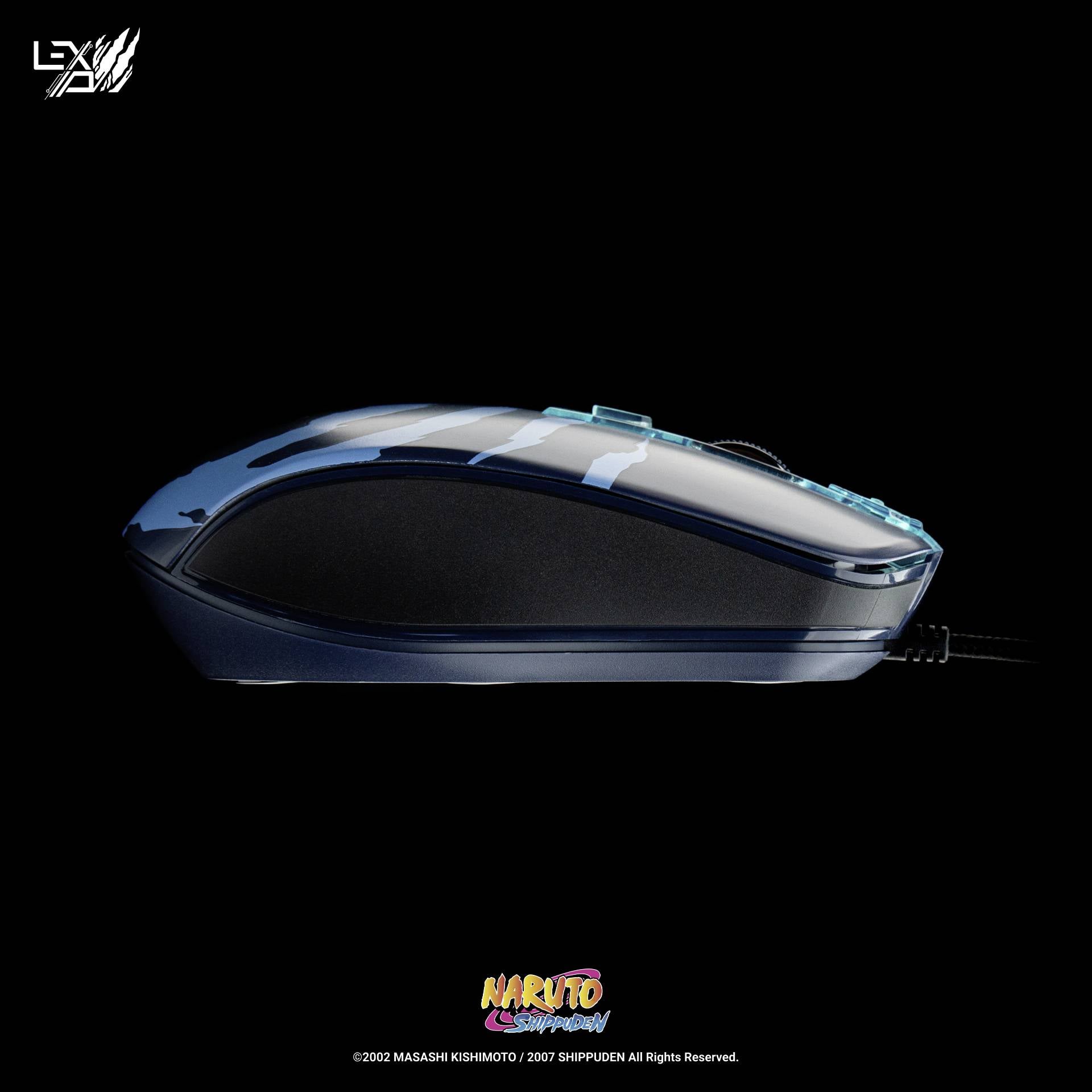 Gaming miš dizajniran plavo-crnom bojom, inspiriran anime serijalom 'Naruto Shippuden'.