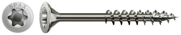 SPAX 0197000600803 R 88091 Senkkopf T-STAR TG vijak za drvo 6 mm 80 mm T-STAR plus    nehrđajući čelik A2 100 St.