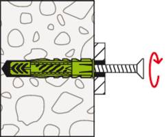 Fischer 532700 UX Green 10 x 60 R S K NV univerzalna tipla 60 mm 10 mm 1 Set-6