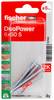 Fischer 537660 DuoPower 6 x 50 S K NV set tipli 50 mm 6 mm 1 Set