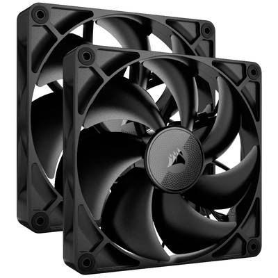 Dva crna računalna ventilatora promjera 120 mm, svaki s četiri točke učvršćivanja, pogodni za hlađenje računalnih kućišta.