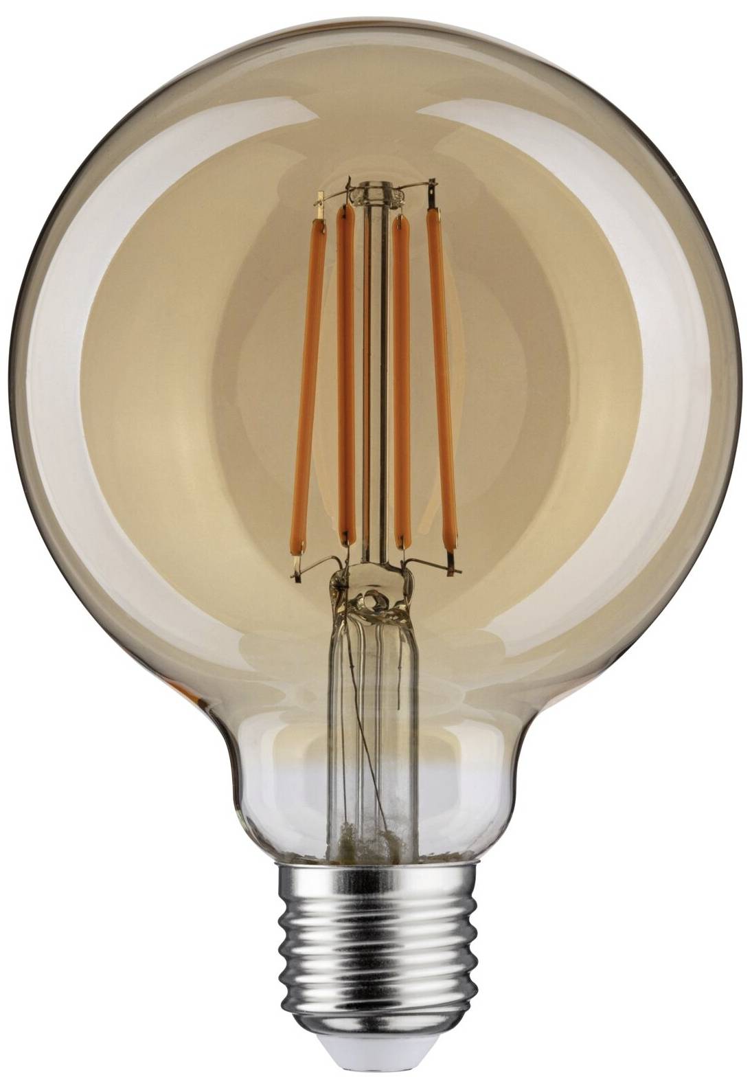 Prozirna žarulja s vidljivom užarenom niti, stilski dizajnirana za vintage ili dekorativno osvjetljenje.