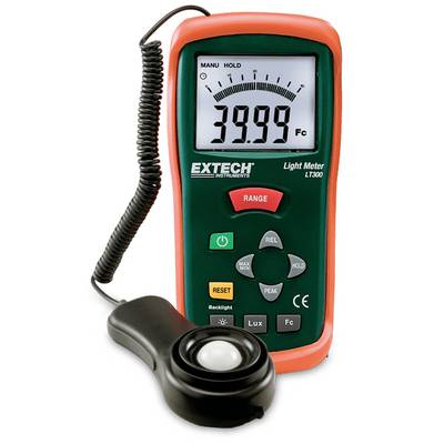 Digitalni luksmetar s prikazom na zaslonu pokazuje mjerni rezultat '3999 Fc'. Ima gumbe za upravljanje i osjetljivu sondu za mjerenje svjetla.