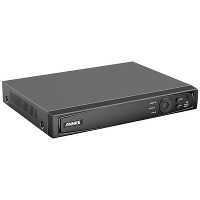 Crni DVR snimač s natpisom 'ANNKE' na prednjoj stranici, okružen indikatorskim svjetlima i tipkama za upravljanje.