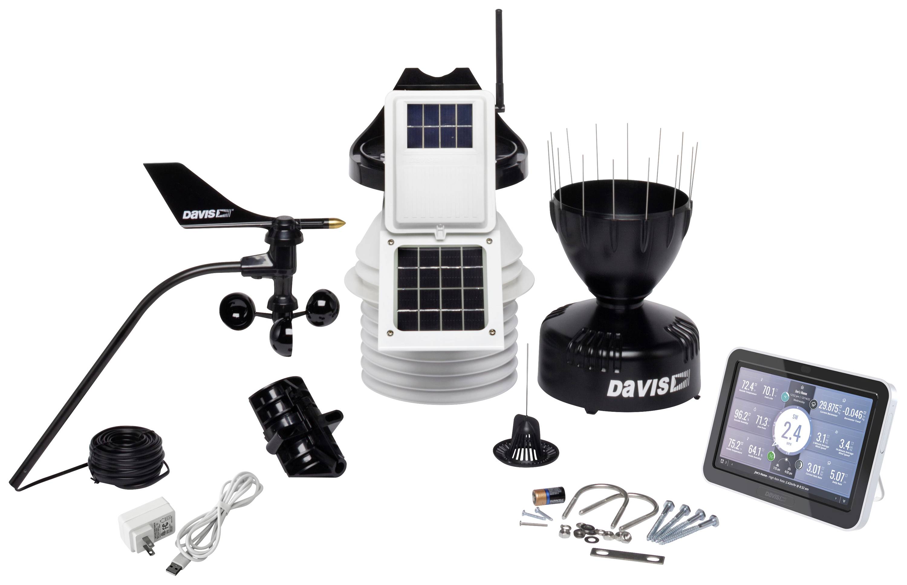Davis Instruments VANTAGE PRO2 active with console - EU 6253EU Draadloos weerstation Aantal sensoren max.: 80