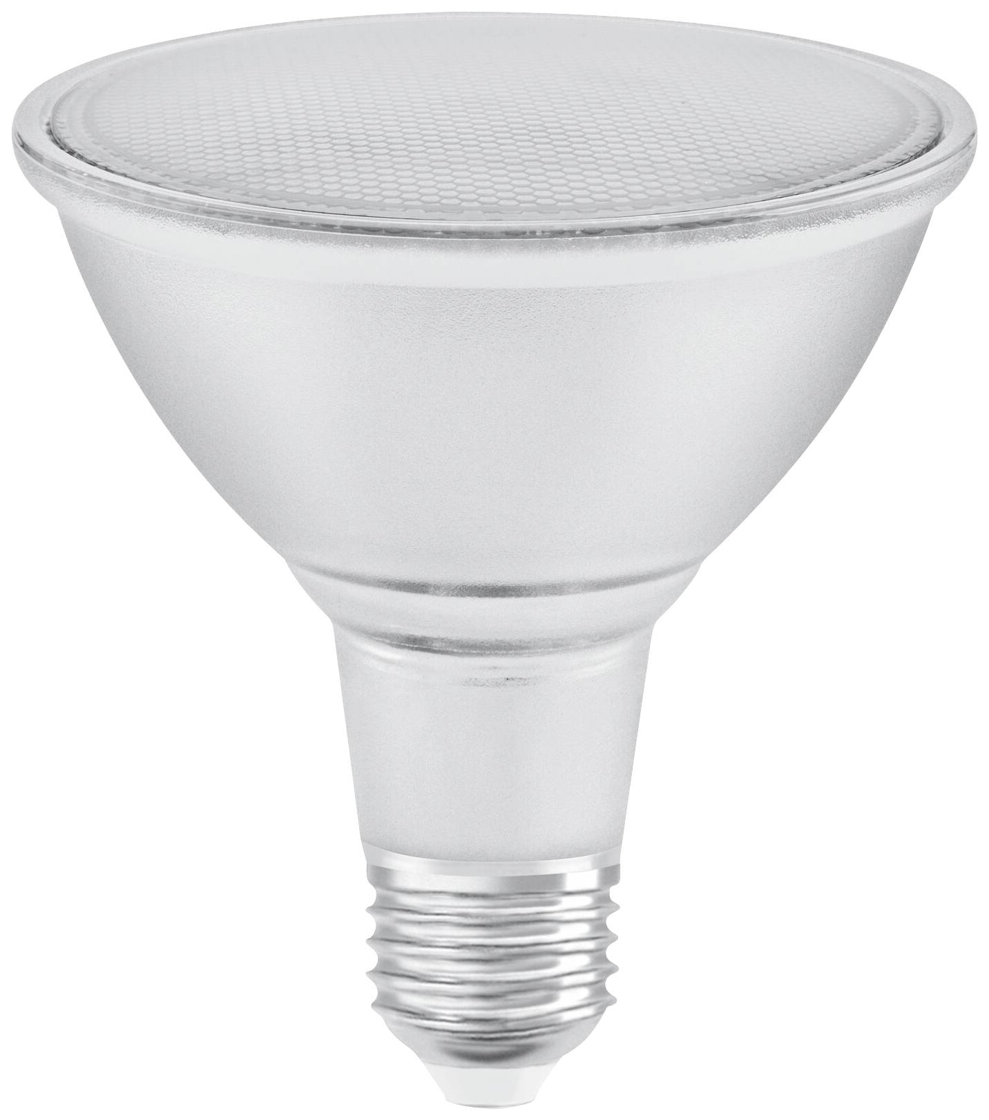 Srebrna LED-žarulja sa navojem, pogodna za standardne lamp uložne, priključnice.