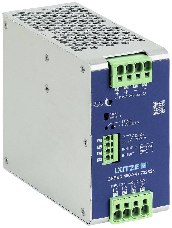 Lütze 722823 prekidač napajanja 24 V/DC 20 A 480 W Broj izlaza:1 x Content 1 St.