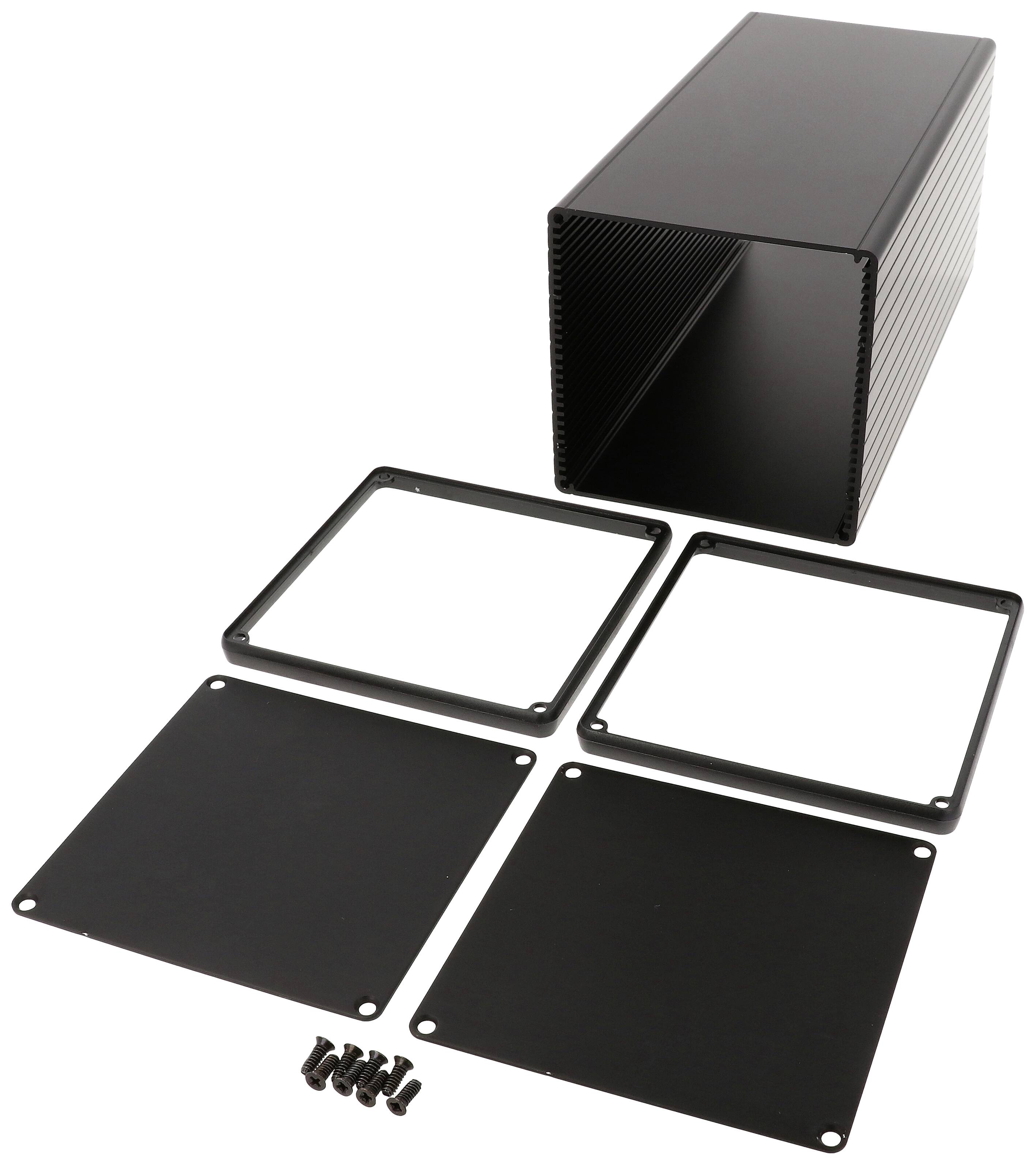 Hammond Electronics 1455NS2201BK Universele behuizing 220 x 103 x 103 Aluminium Geëxtrudeerd Zwart 1 stuk(s)