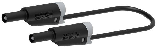 Electro PJP 2710-IEC-CD1-50N mjerni vod lamelni muški konektor 4 mm lamelni muški konektor 4 mm 50 cm crna 1 St.