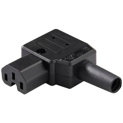 Crni adapter utičnice s trojnim ulazom i jednim izlazom u pravokutnom obliku.