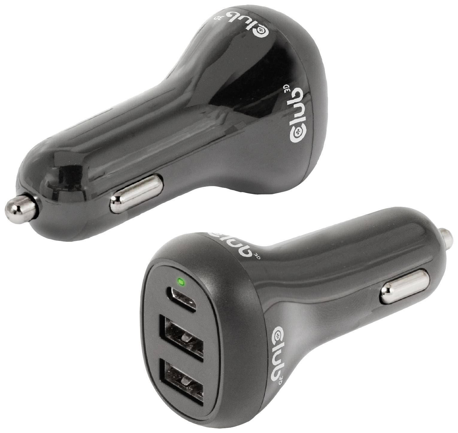 club3D CAC-1921 USB-oplader 36 W 2x USB-A, 1x USB-C Zwart Binnen