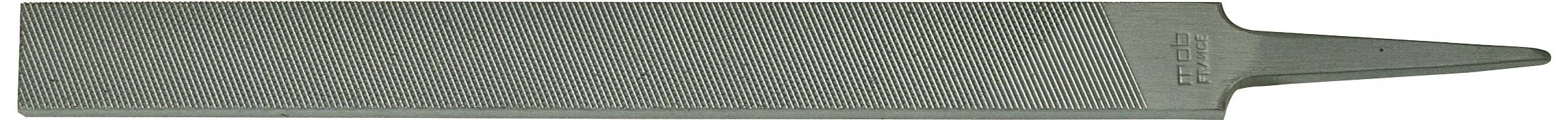 Metalna turpija pravokutnog oblika sa zaobljenim rubovima i šiljasto zašiljenim krajem. Koristi se za glačanje površina.