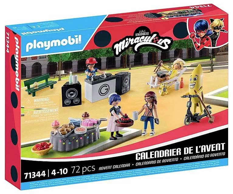 Playmobil adventski kalendar sa 72 dijela iz serije 'Miraculous'. Sadrži igračke, pribor i ukrase za blagdane. Pogodan za djecu od 4 do 10 godina.