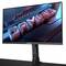 GIGABYTE gaming monitor s futurističkim natpisom 'GAMING' na zaslonu, koji stoji na elegantnoj postolji.