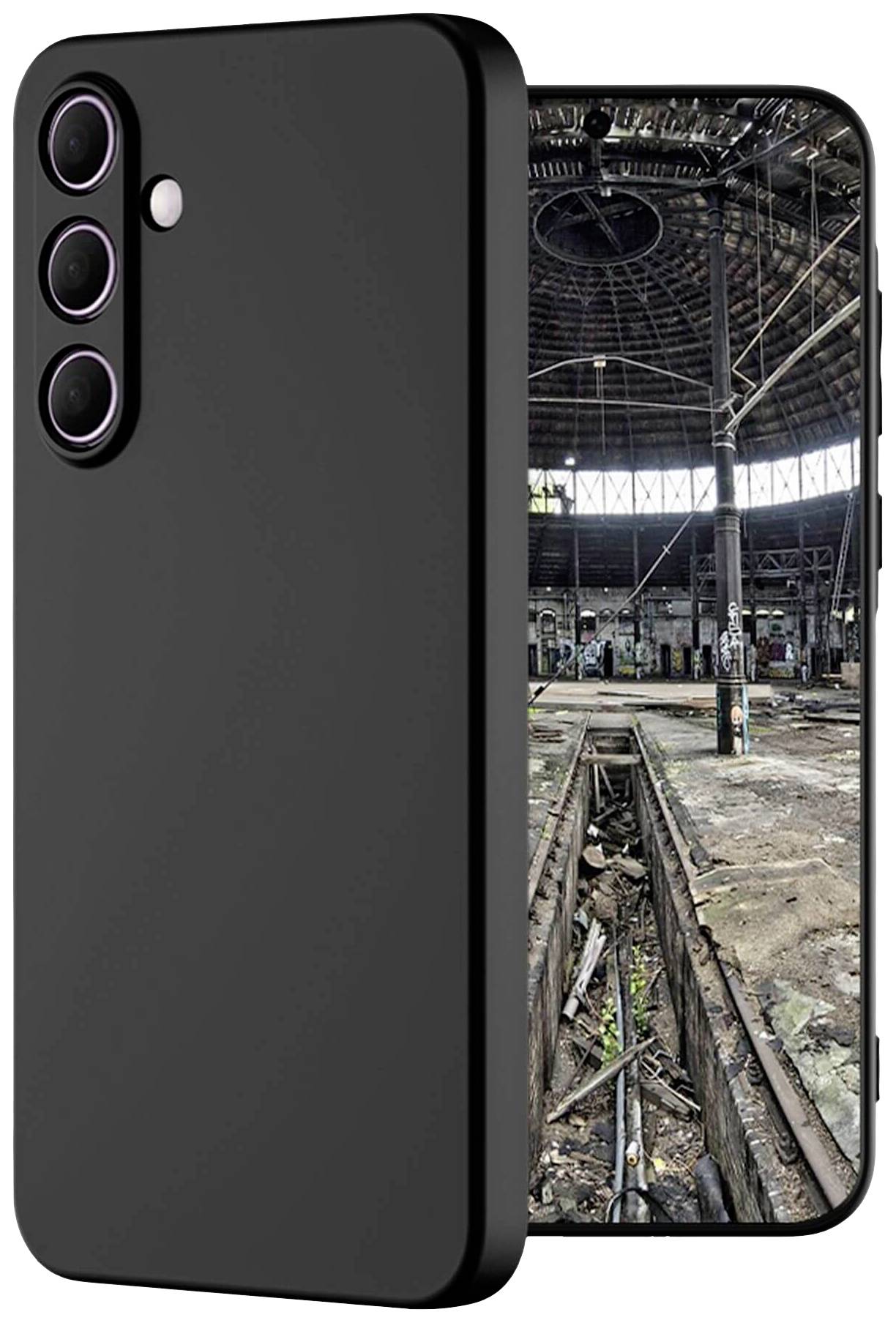 JT Berlin BackCase Pankow Soft Backcover Samsung Galaxy A55 5G Zwart Stootbestendig