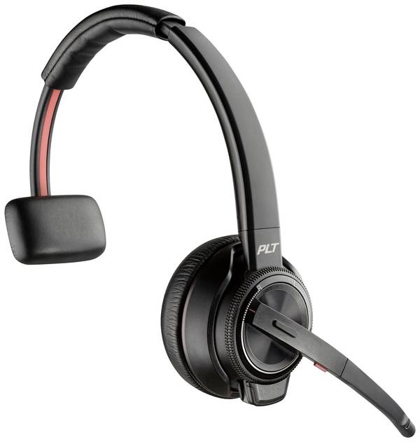 HP Poly Savi 8210 Monaural DECT  On Ear Headset DECT mono crna  kontrola glasnoće, utišavanje mikrofona