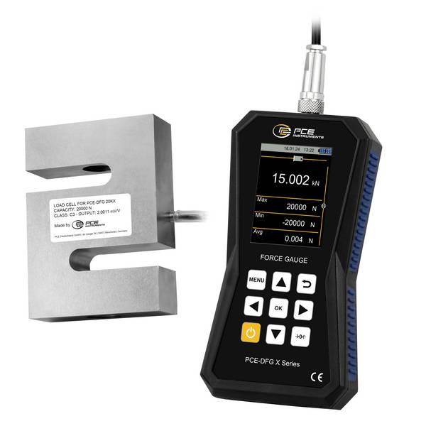 PCE Instruments PCE-DFG 20K X mjerač sile 0 - 20000 N tvornički standard (vlastiti)