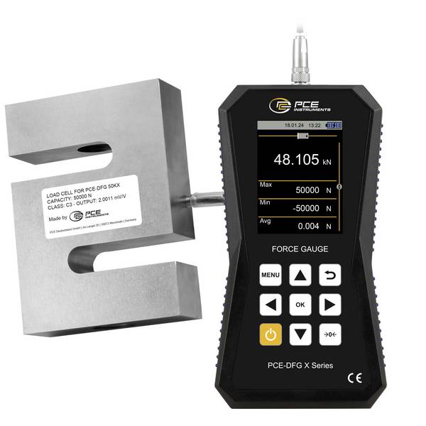 PCE Instruments PCE-DFG 50K X mjerač sile 0 - 50000 N tvornički standard (vlastiti)