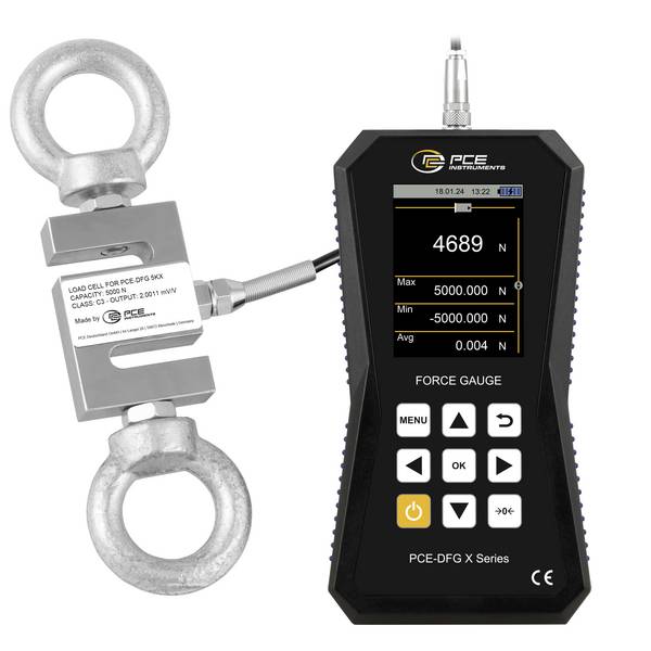 PCE Instruments PCE-DFG 5K X mjerač sile 0 - 5000 N tvornički standard (vlastiti)