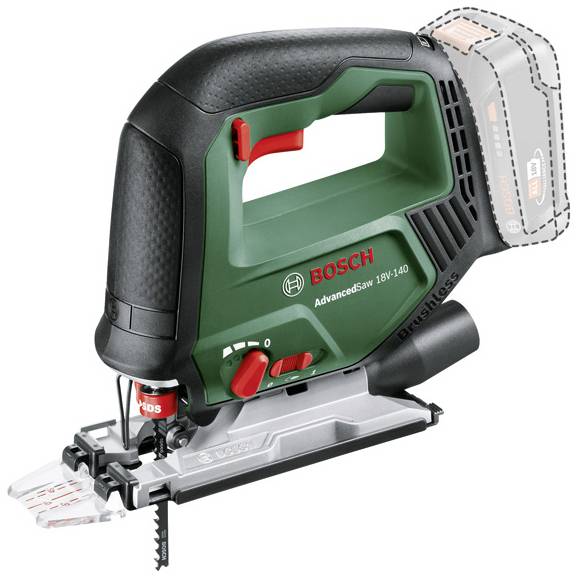 Bosch Home and Garden AdvancedSaw 18V-140 Sticks&aring;g Batteridriven 0603013000 borstfri 18 V