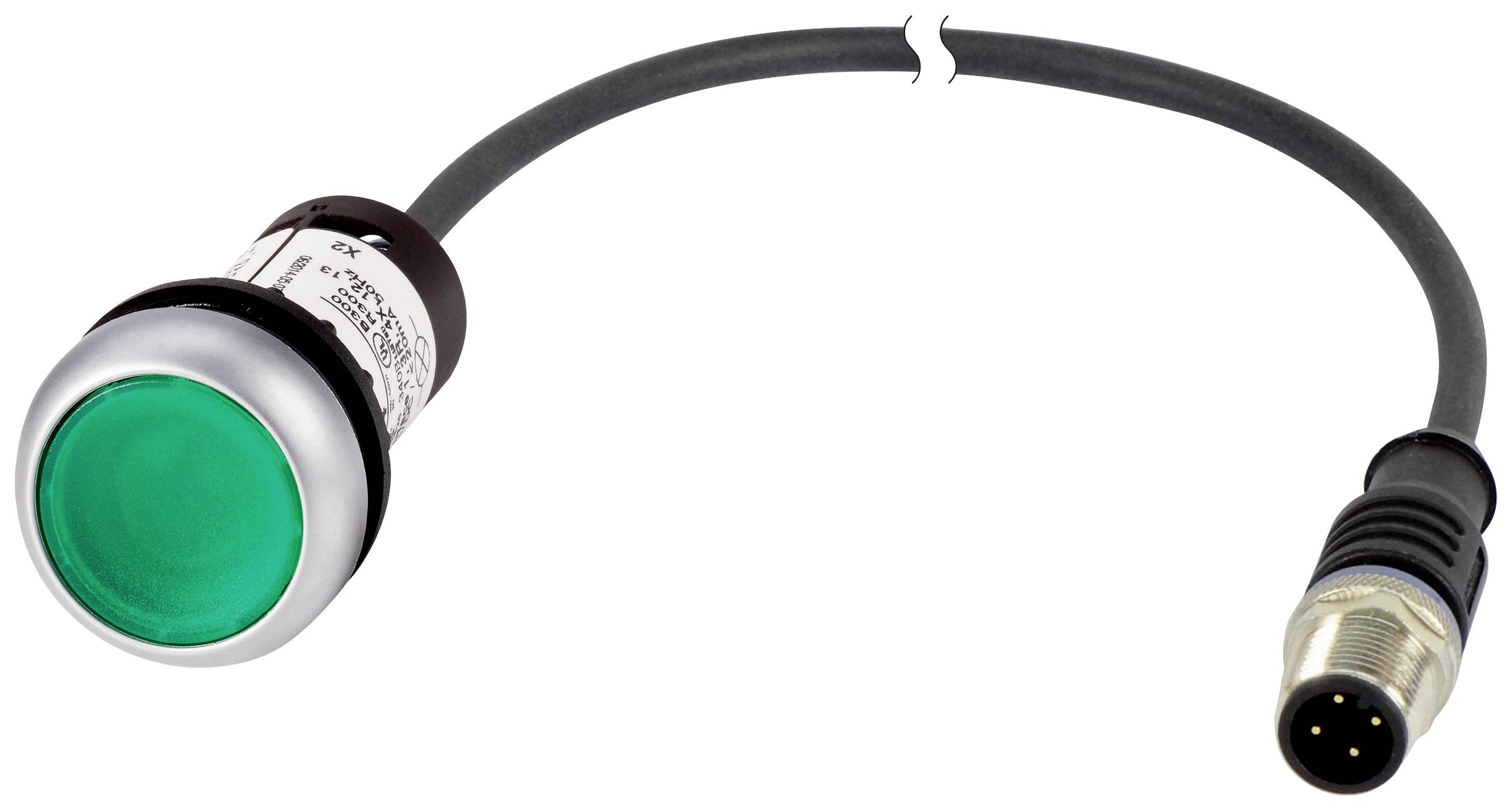 Eaton 185554 C22-DL-G-K10-24-P1 svjetleće tipkalo plosnat zelena 1 St.