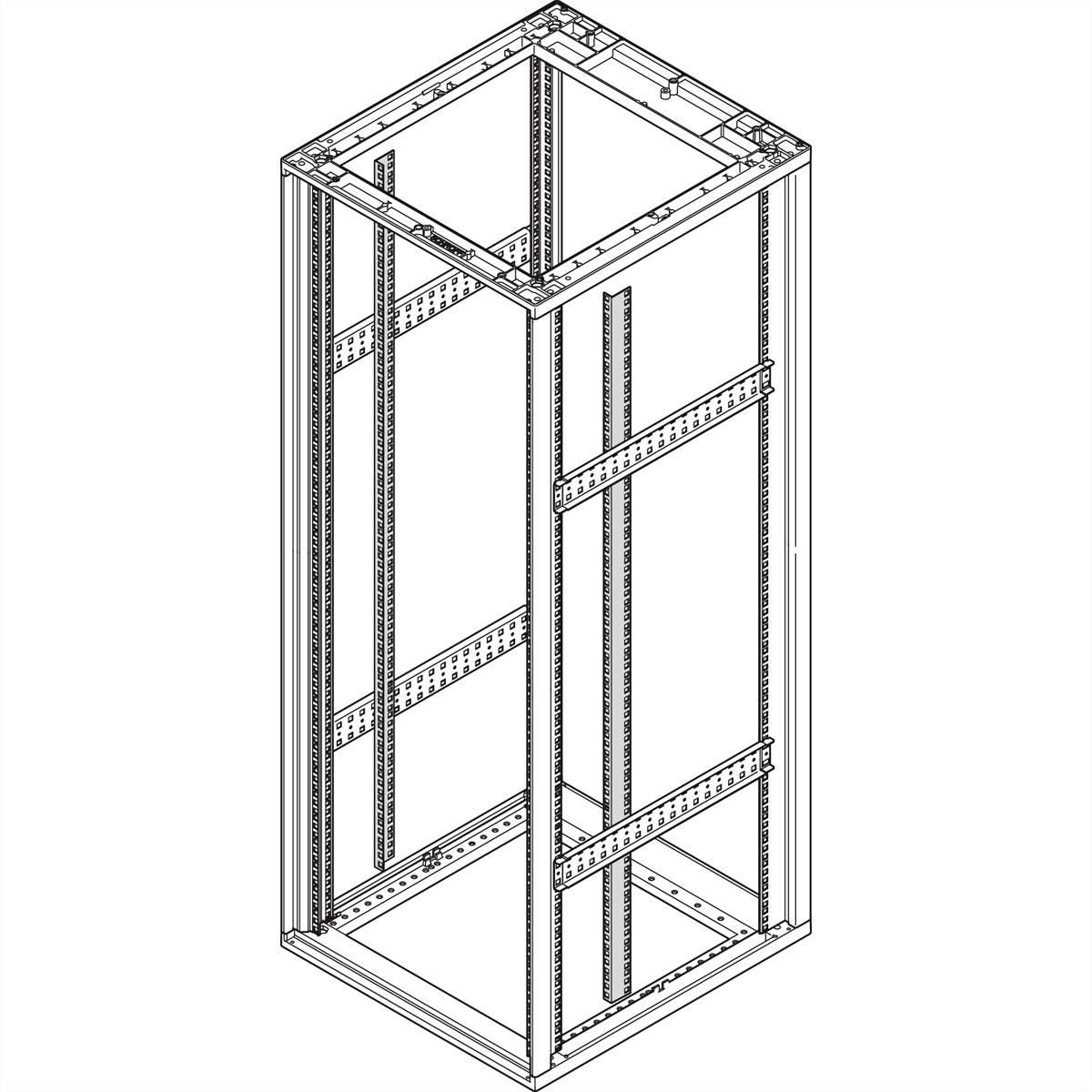 nVent SCHROFF 27230175 19 inch Frame Grijs