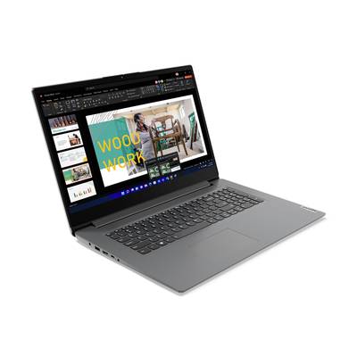 Srebrni laptop s otvorenim zaslonom prikazuje prezentaciju o stolarskim radovima. Tipkovnica i touchpad su vidljivi.