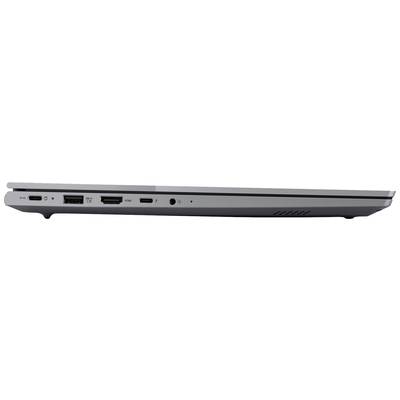 Pogled sa strane na laptop s različitim priključcima: USB, HDMI, audio izlaz i napajanje. Uređaj je zatvoren.