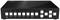 Crni KVM preklopnik s nekoliko tipki na prednjoj strani za HDMI, USB-C i audio odabir, te tipkama za izbornik i izlaz.