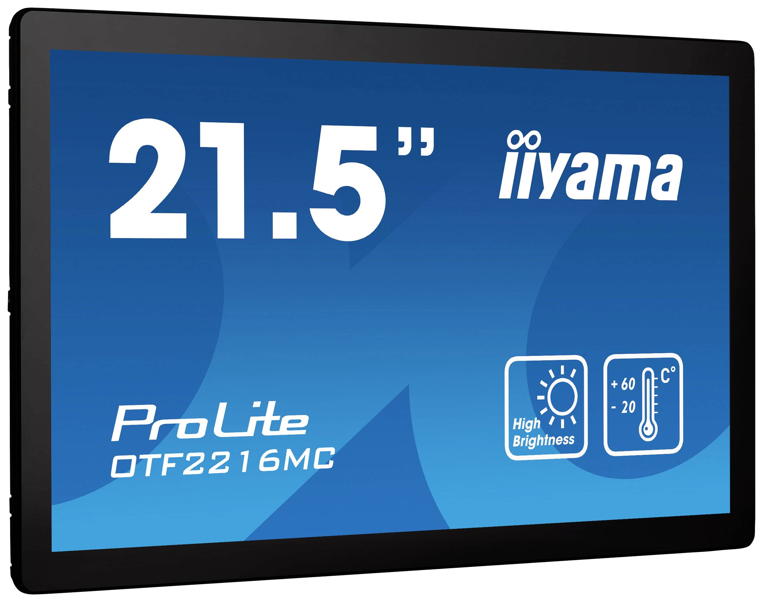 21,5" iiyama ProLite OTF2216MC zaslon visoke svjetline i temperaturnog raspona od -20°C do 60°C.