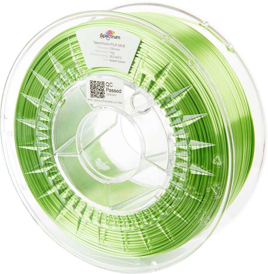 Spectrum Filaments 80511 PLA SILK Filament PLA zijdeglans Zijdeglans 1.75 mm 1000 g Apple Green, Groen 1 stuk(s)