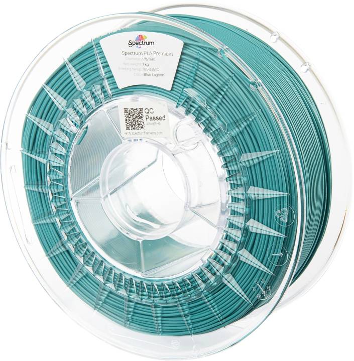 Spectrum Filaments 80048 PLA Premium Filament PLA kunststof 1.75 mm 1000 g Blue Lagoon, Blauw 1 stuk(s)