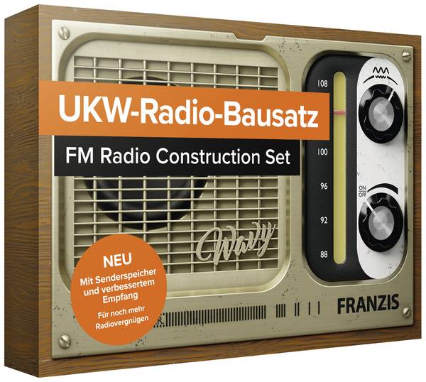 FRANZIS UKW-Radio zum Stecken  retro radio iznad 14 godina utični priključak Package