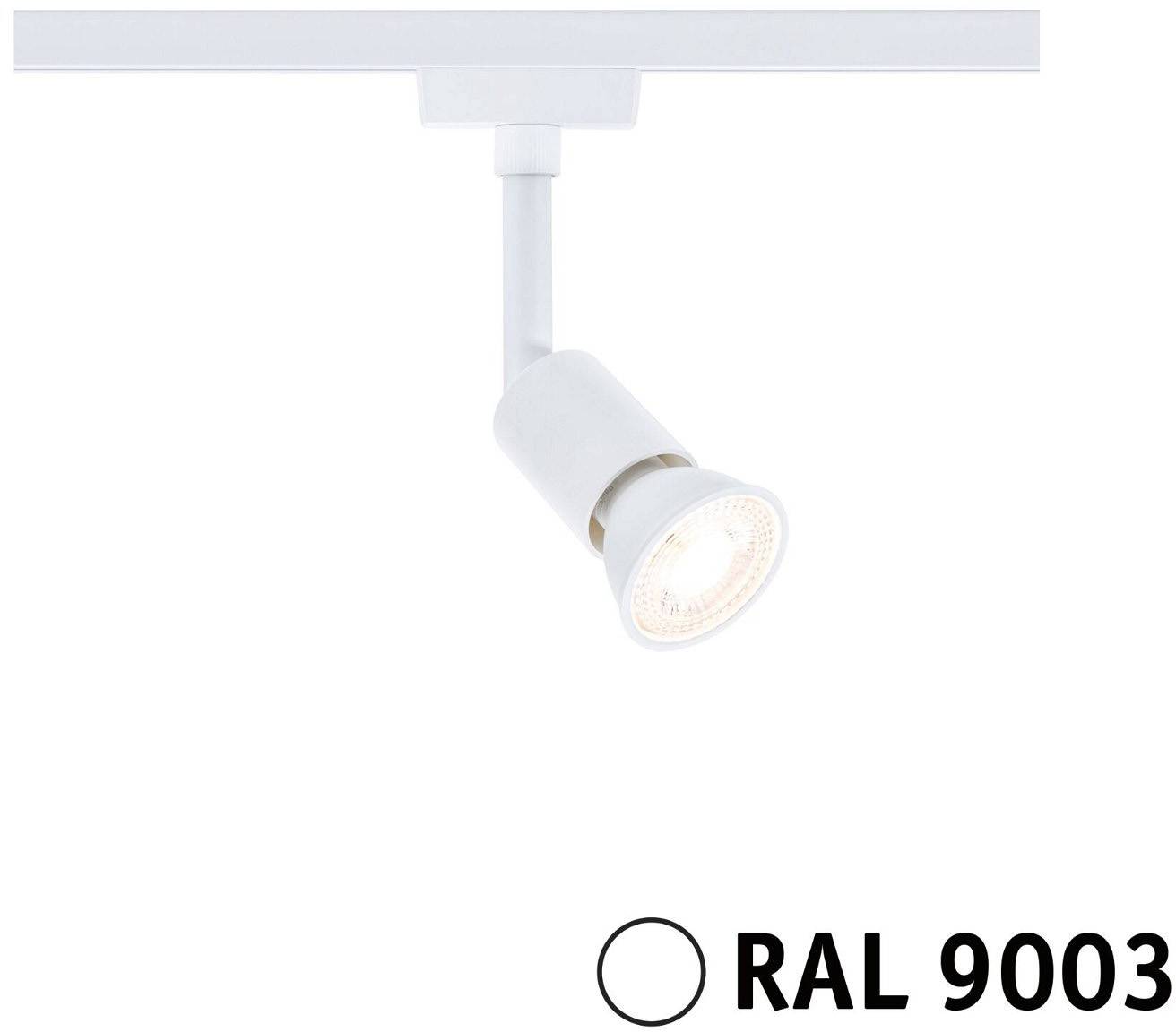 Tračni reflektor u bijelo (RAL 9003) zaobljenog dizajna. Idealan za precizno osvjetljenje u unutarnjim prostorima.