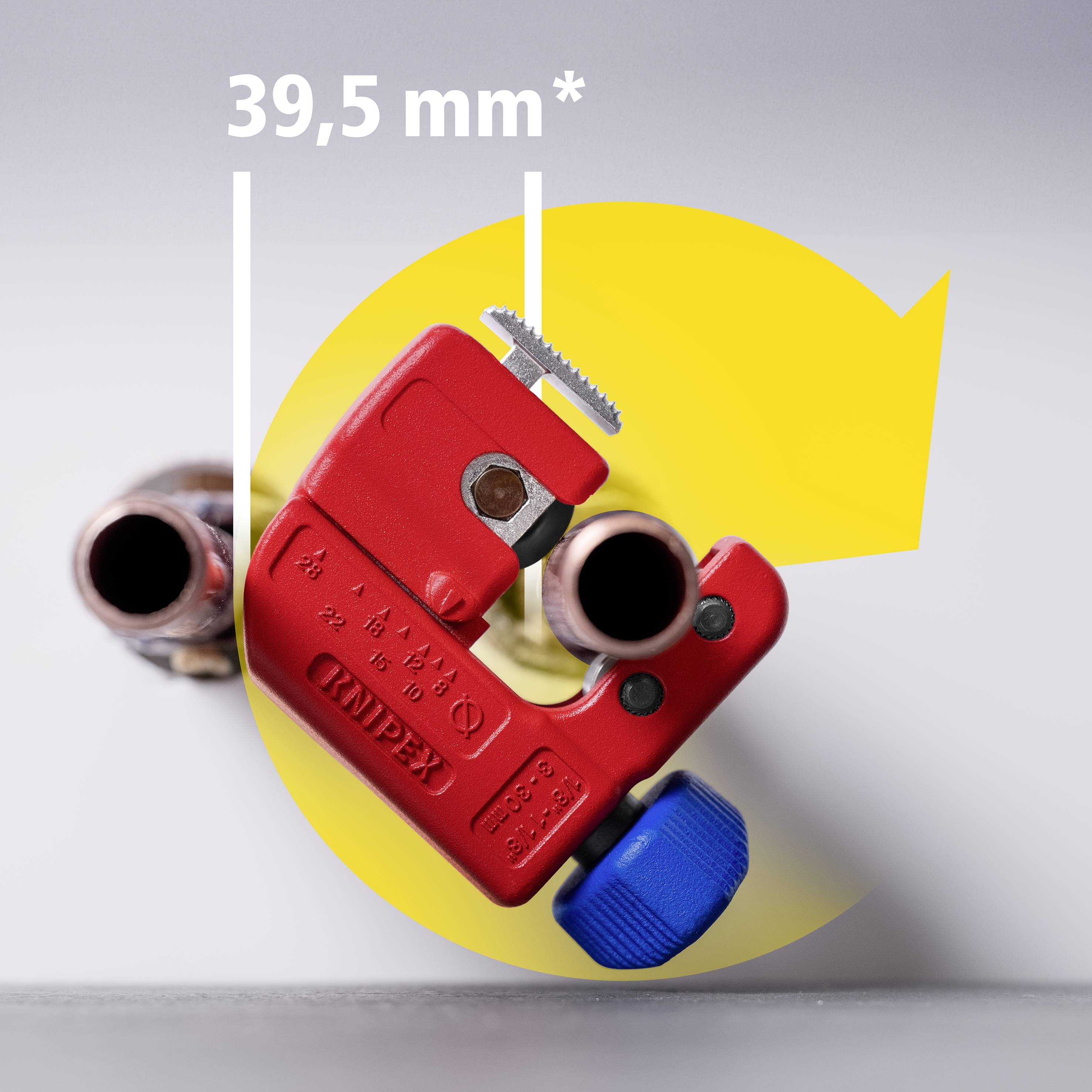'Rothenberger Rohrschneider reže bakrenu cijev, tekst: 39,5 mm*'.