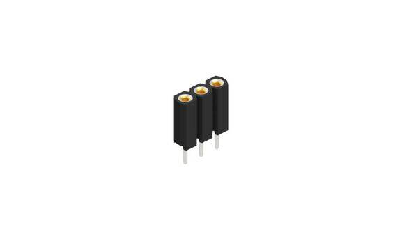 Fischer Elektronik Female header (precisie) Aantal rijen: 1 10026643 10 stuk(s)
