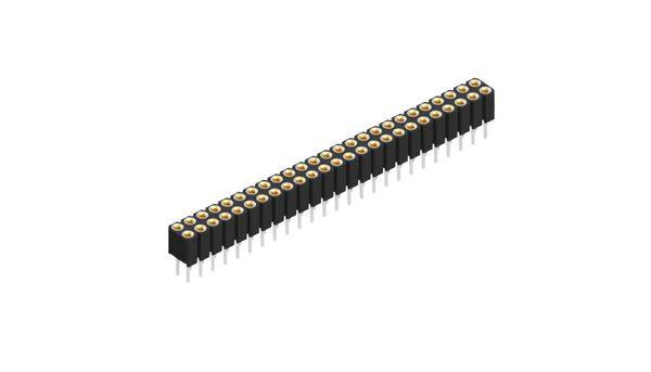 Fischer Elektronik Female header (precisie) Aantal rijen: 2 10027711 10 stuk(s)
