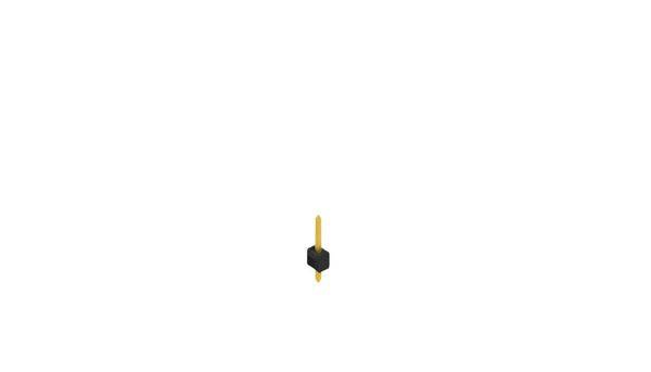 Fischer Elektronik Male header (standaard) Aantal rijen: 1 10046099 10 stuk(s)