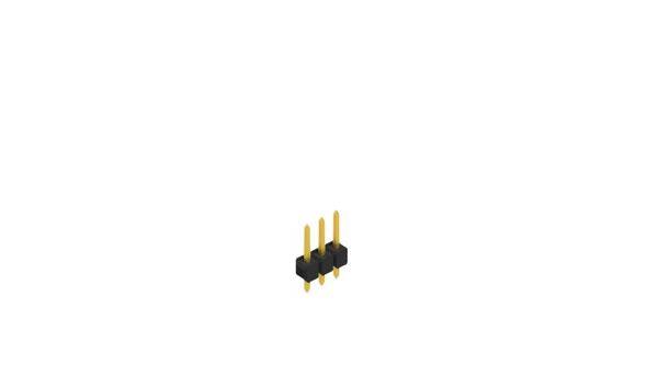 Fischer Elektronik Male header (standaard) Aantal rijen: 1 10046106 10 stuk(s)