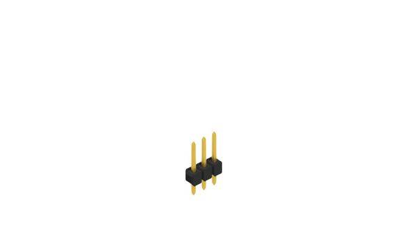 Fischer Elektronik Male header (standaard) Aantal rijen: 1 10048136 10 stuk(s)