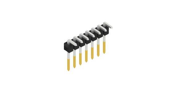 Fischer Elektronik Male header (standaard) Aantal rijen: 1 10174165 10 stuk(s)
